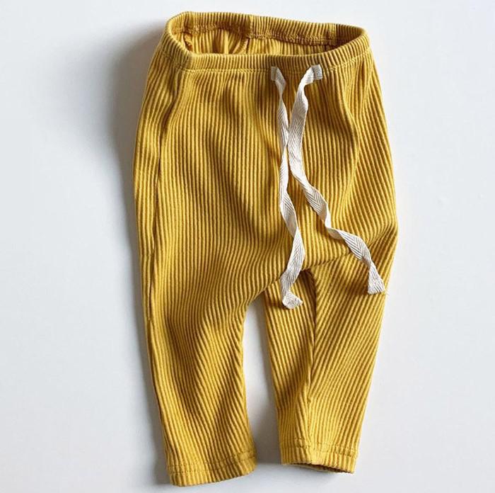 SnugStripe™ – Geribbelde Legging met Comfort Taille – Baby Meisjes Broekje