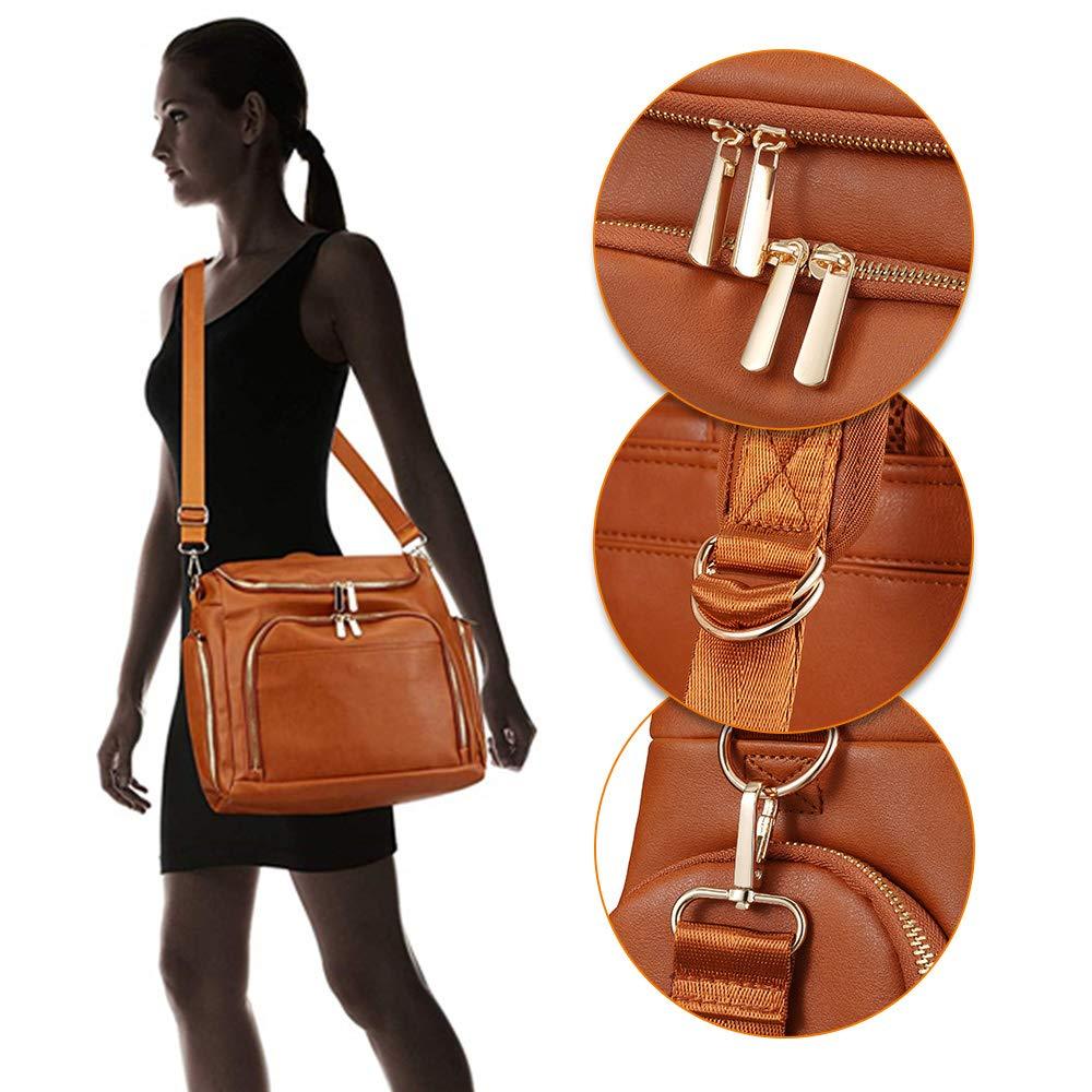 ChicVoyage™ – Sac à Langer en Cuir Véritable – Élégance et Praticité pour les Parents Modernes