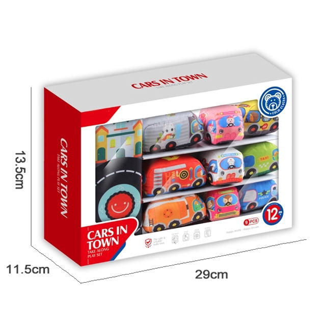 VelviRacers™ – Zachte Babyauto’s met Speelmat – Veilig Speelgoed voor Peuters