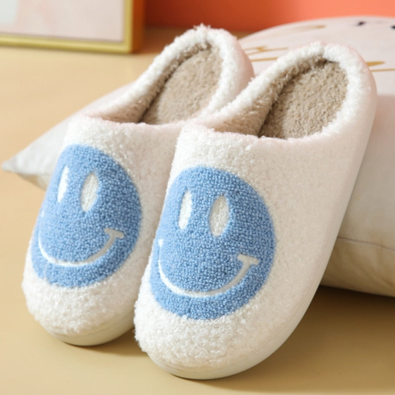 FluffyStep™ – Warme Pantoffels met Smiley – Comfortabele Winter Slippers