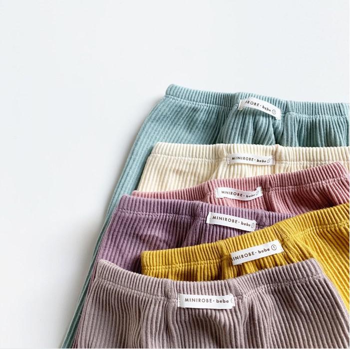 SnugStripe™ – Geribbelde Legging met Comfort Taille – Baby Meisjes Broekje