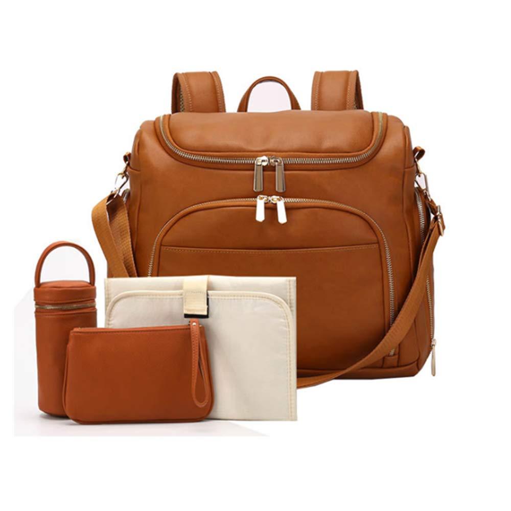 ChicVoyage™ – Sac à Langer en Cuir Véritable – Élégance et Praticité pour les Parents Modernes