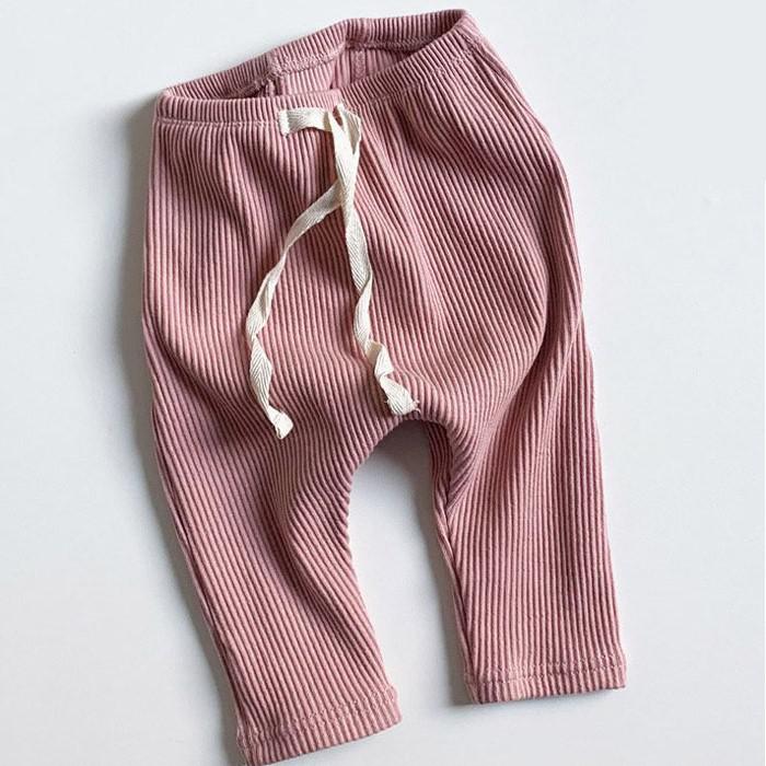 SnugStripe™ – Geribbelde Legging met Comfort Taille – Baby Meisjes Broekje