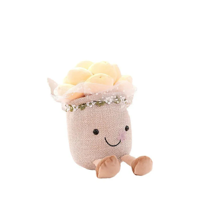 BloomBuddies™ – Vrolijke Bloemen Knuffelfiguur – Decoratieve Pluche Vriend