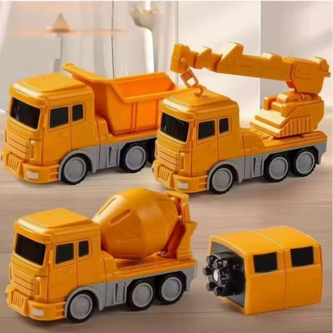 MagneTrux™ – Magnetische Bouwset 3-in-1 – Truck ↔ Robot voor Peuters & Kleuters