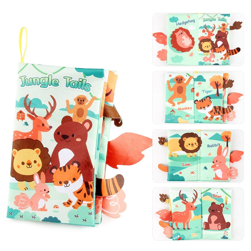 BladBeest™ – Montessori Stoffen Babyboekjes – Sensorisch Speelplezier voor de Allerkleinsten