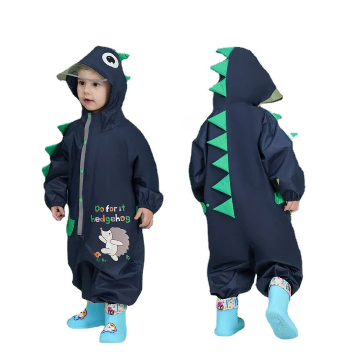 RainyRoar™ – Waterdichte Kinder Poncho – Leuke Regenjas met Print