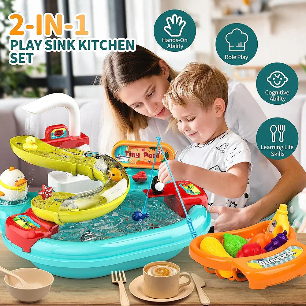 AquaChef™ – Interactieve Waterspeelkeuken voor Kinderen – Spetterend Speelplezier