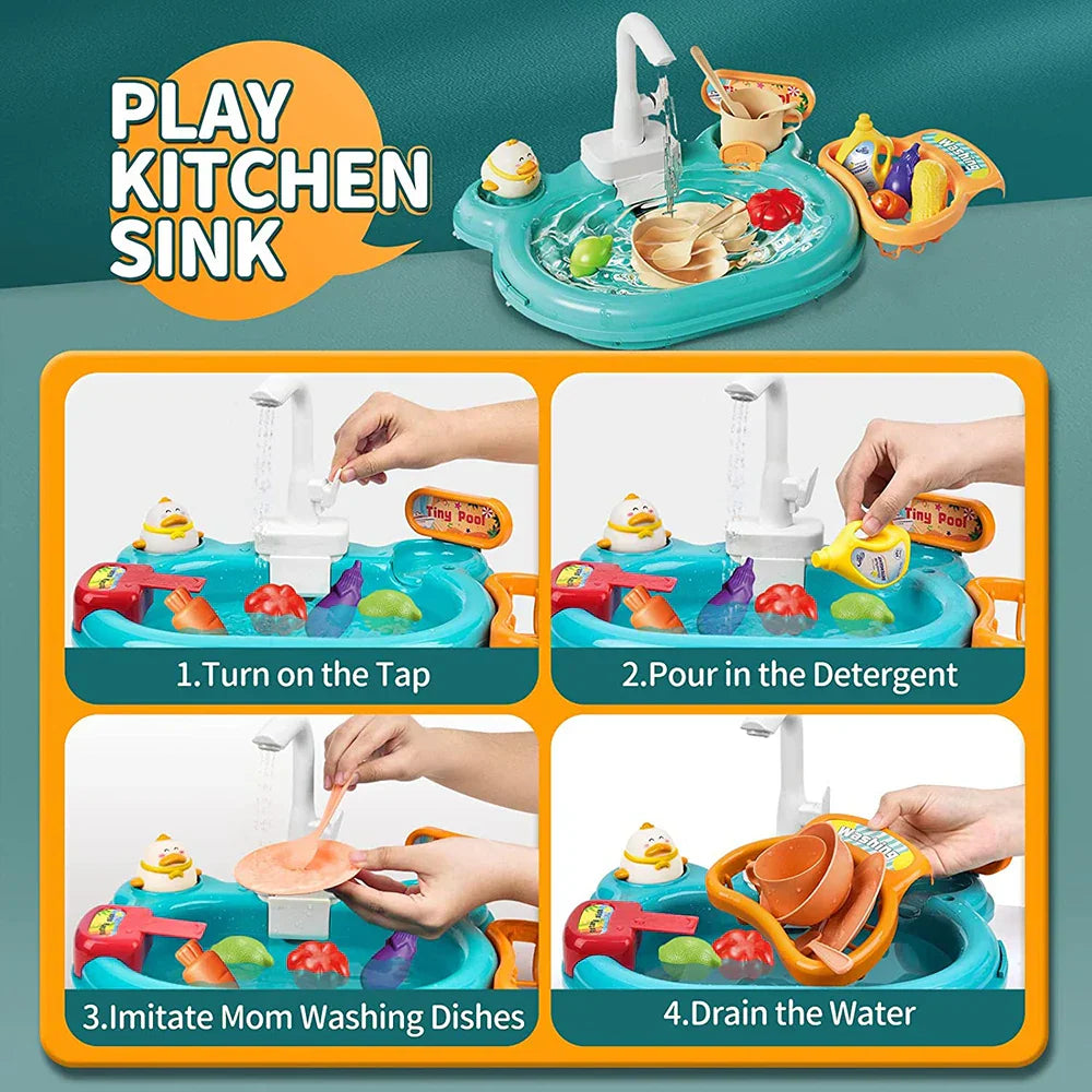 AquaChef™ – Interactieve Waterspeelkeuken voor Kinderen – Spetterend Speelplezier