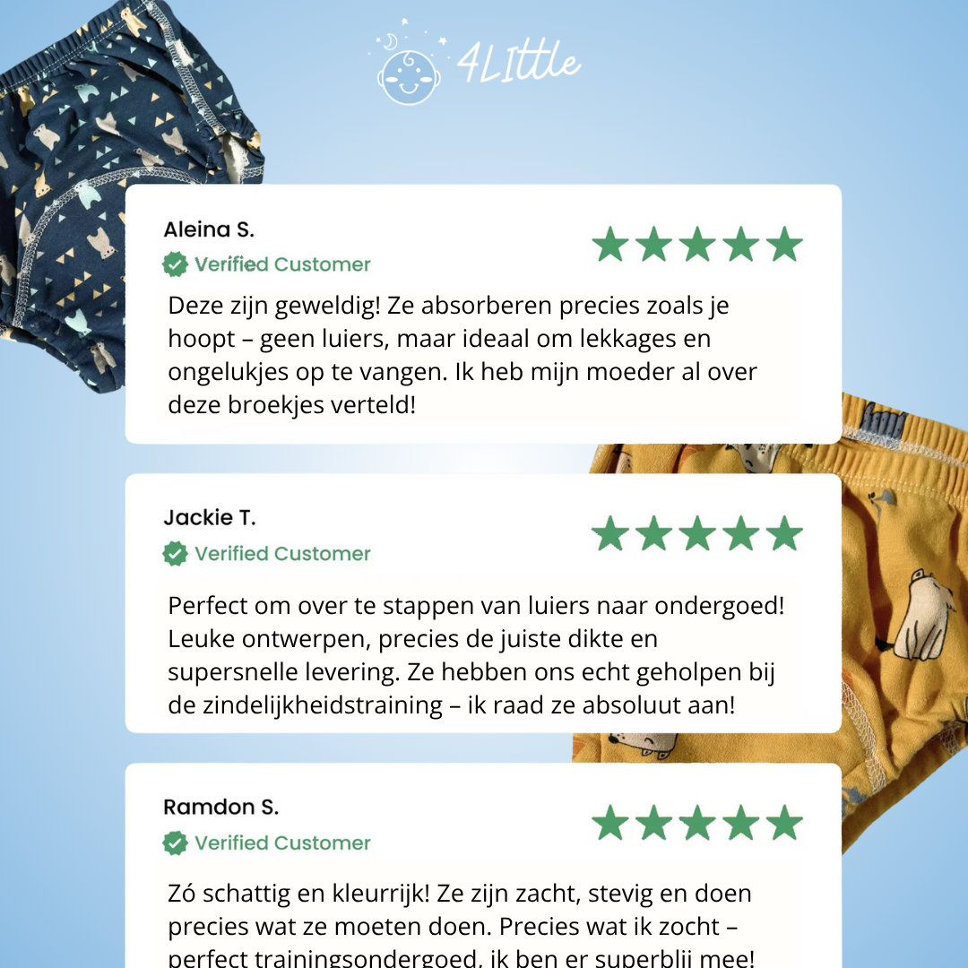 Potty Trainingsluiers - zindelijkheid makkelijk gemaakt