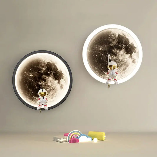 LunaGlow™ – LED Maan Wandlamp voor Kinderen – Rustgevend Sfeervol Licht