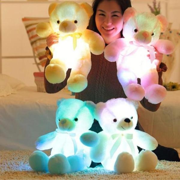 GlowBear™ – Lichtgevende LED Knuffelbeer – Zacht Nachtlampje & Troostvriend