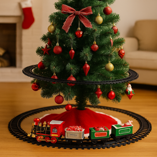 ElfRond™ – Rijdende Kersttrein voor Rond de Boom – Magisch Feestelijk Speelgoed