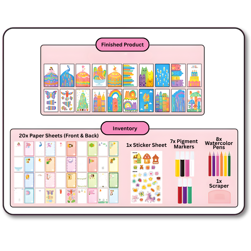 KleurenKunst™ – Spelenderwijs Schilderen - Kunst Kaarten