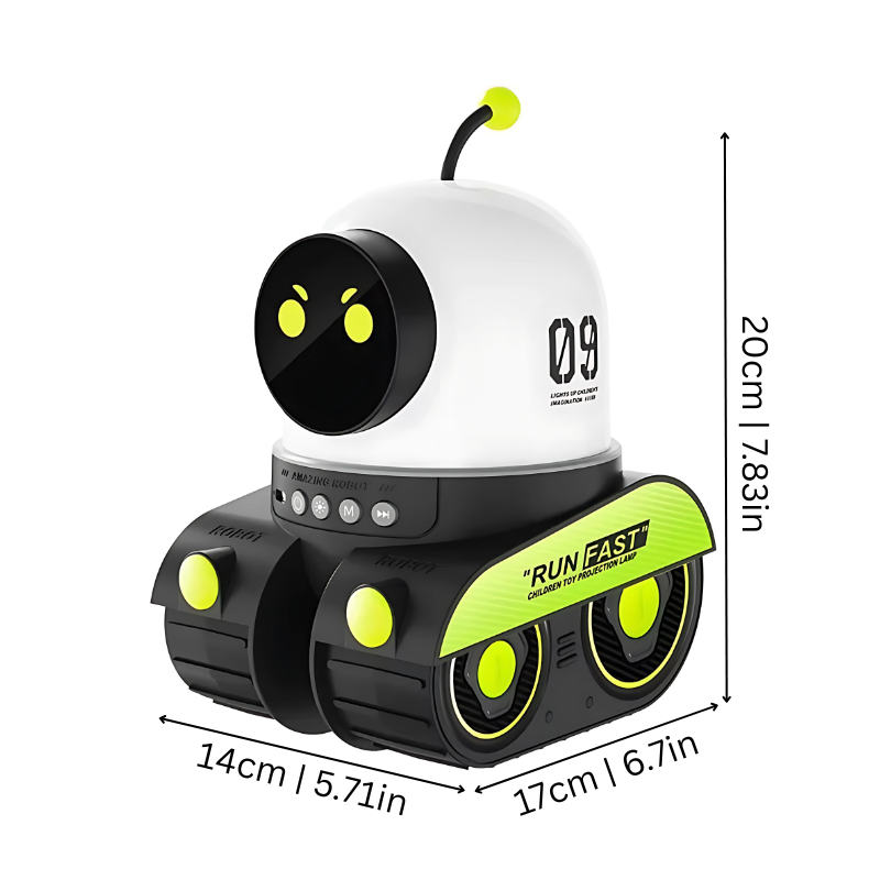 DreamBot™ – Robot Nachtlamp met Sterrenprojector – Rustige Slaaphulp voor Kinderen