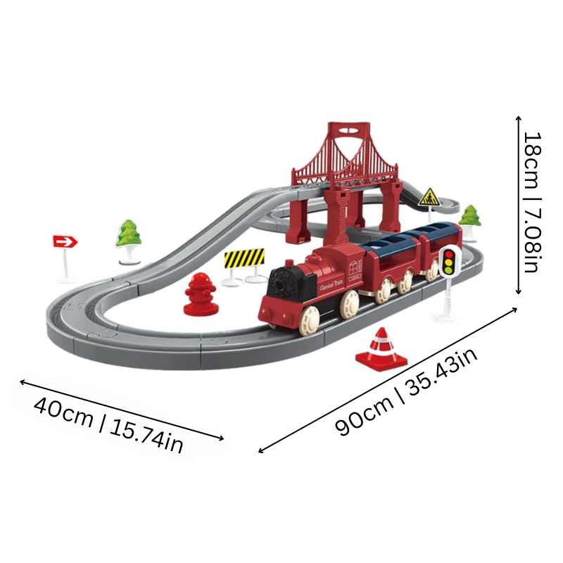 RailQuest™ – Elektrische Treinset voor Kinderen – Creatief Bouw- & Speelplezier