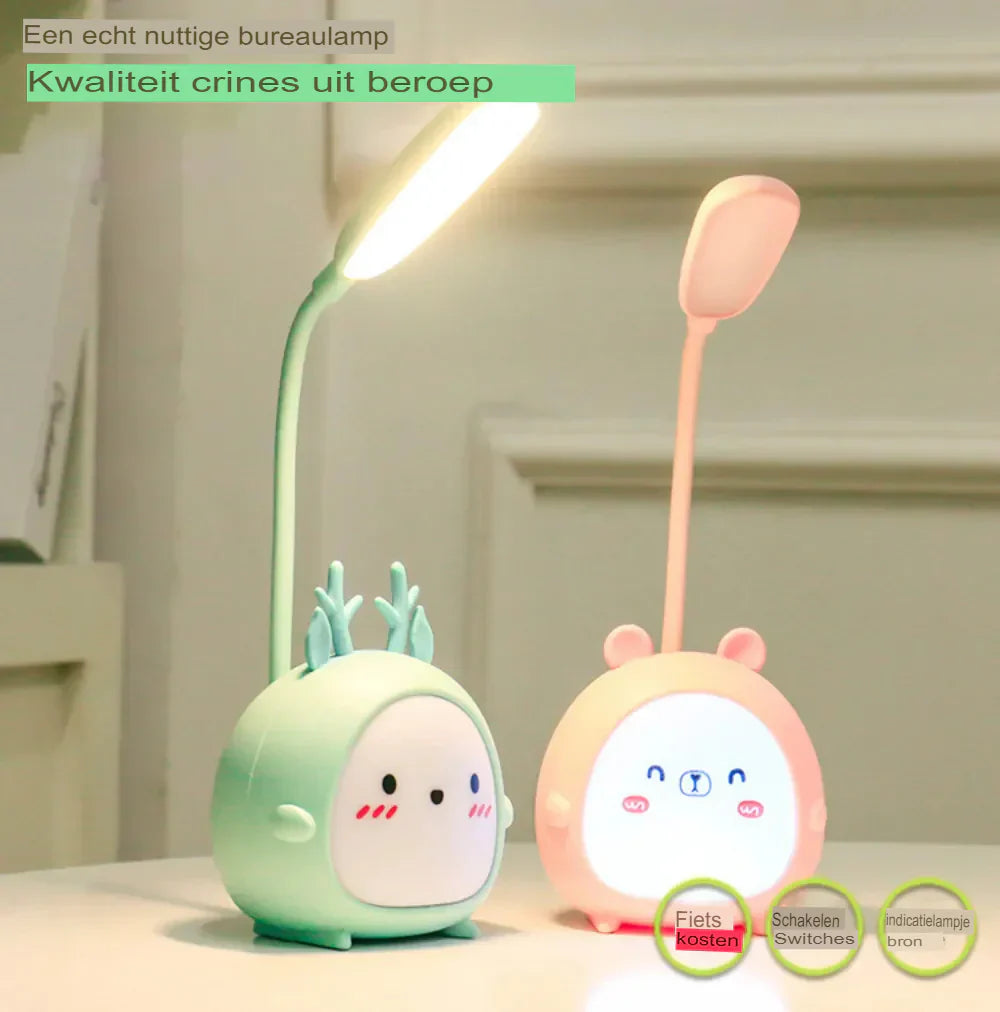 LumiMate™ – Kinderleeslamp met Oogbescherming – Oplaadbare USB Nachtlamp