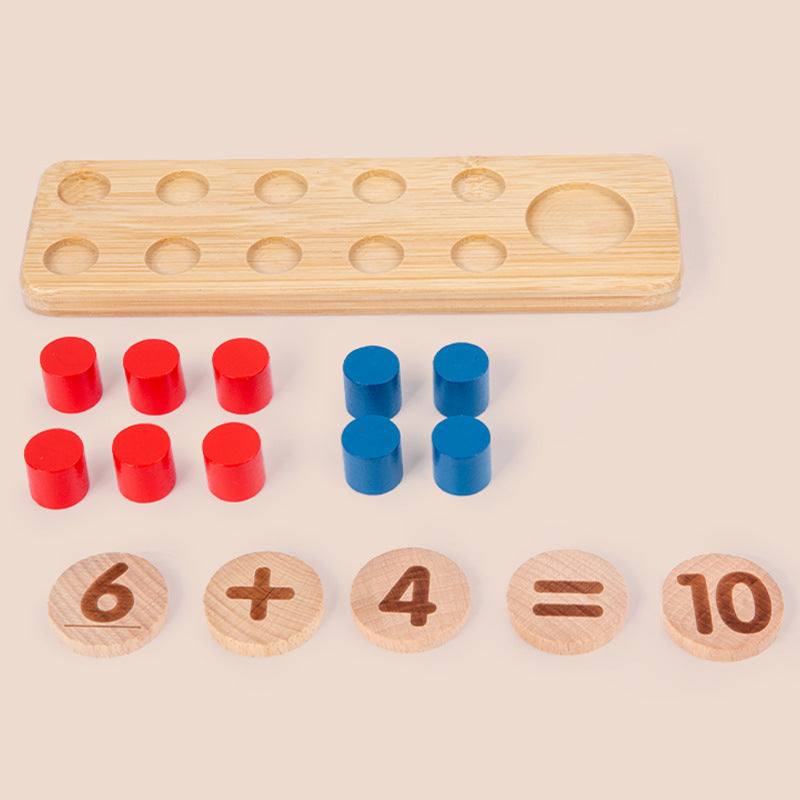 CountCraft™ – Montessori Rekenset van Hout – Educatief Cijferspel
