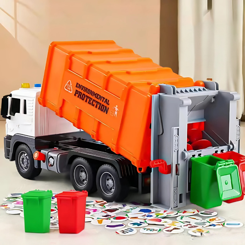 Trash Truck - Educatief afvalwagen speelgoed voor kinderen