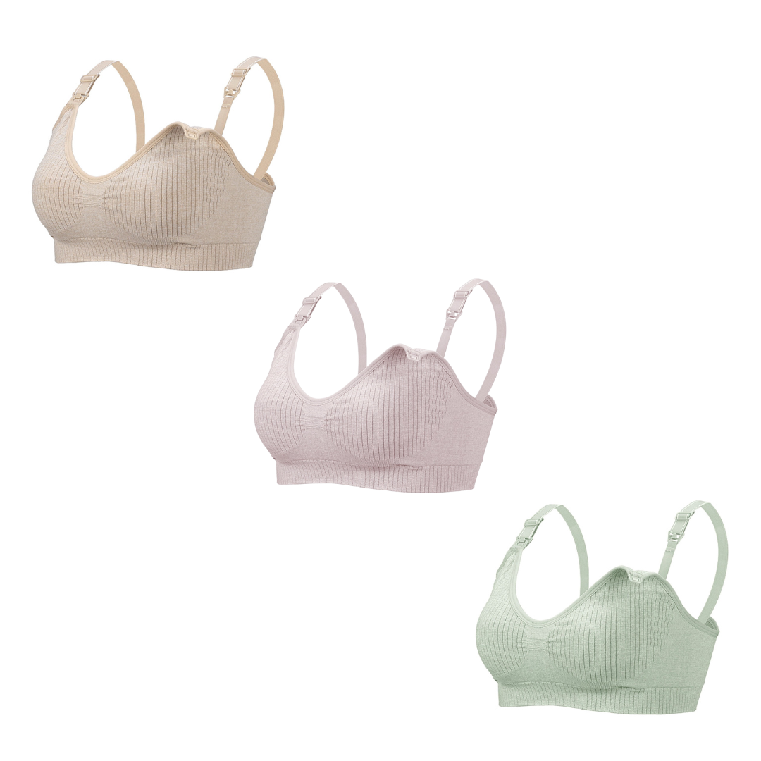 Momora™ – Naadloze Voedingsbeha 3-Pack – Comfort voor Moeders