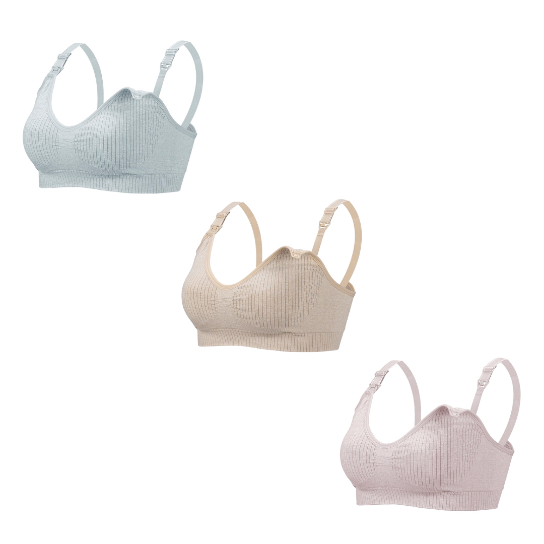 Momora™ – Naadloze Voedingsbeha 3-Pack – Comfort voor Moeders
