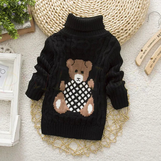 TeddyTwist™ – Warme Kabeltrui met Col – Unisex Kindertrui