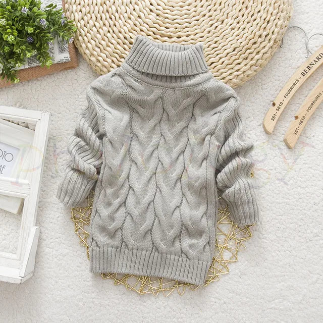 TeddyTwist™ – Warme Kabeltrui met Col – Unisex Kindertrui