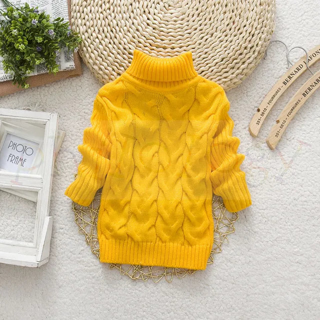 TeddyTwist™ – Warme Kabeltrui met Col – Unisex Kindertrui