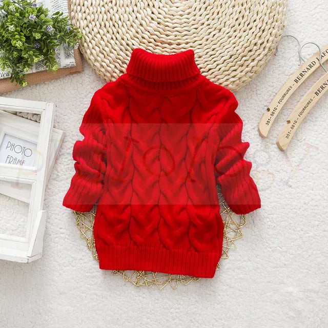 TeddyTwist™ – Warme Kabeltrui met Col – Unisex Kindertrui