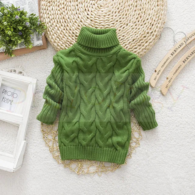 TeddyTwist™ – Warme Kabeltrui met Col – Unisex Kindertrui