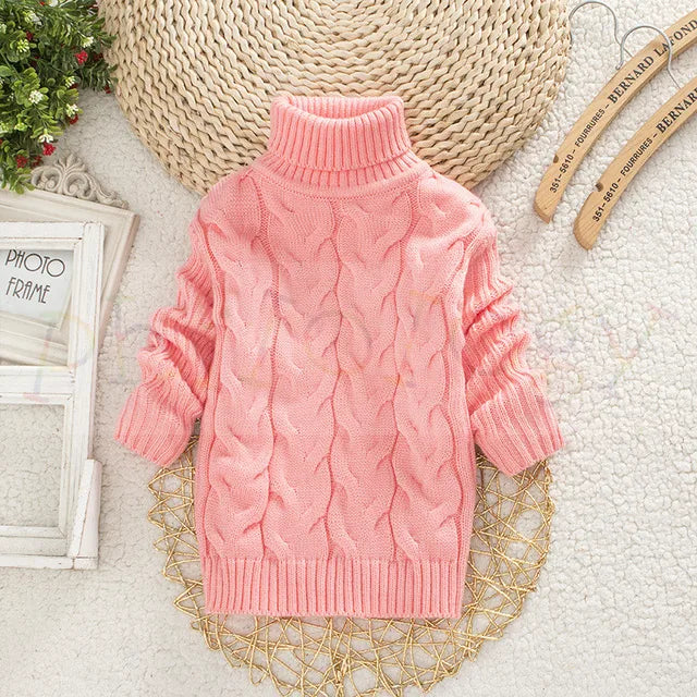 TeddyTwist™ – Warme Kabeltrui met Col – Unisex Kindertrui