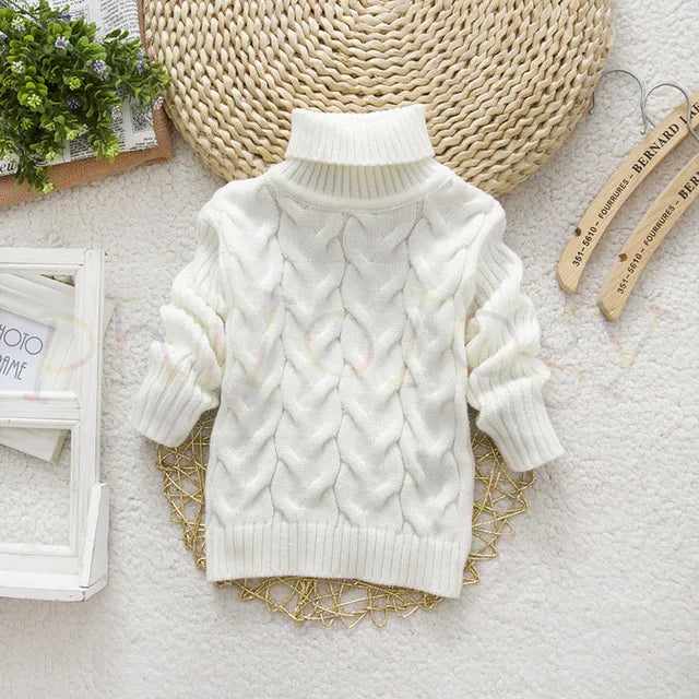 TeddyTwist™ – Warme Kabeltrui met Col – Unisex Kindertrui