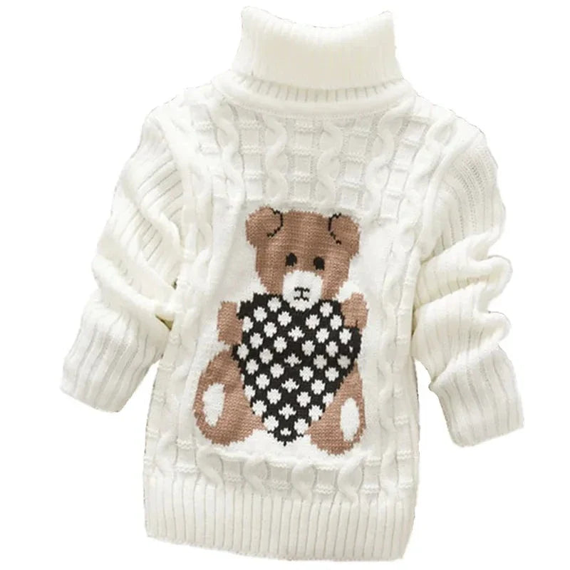 TeddyTwist™ – Warme Kabeltrui met Col – Unisex Kindertrui