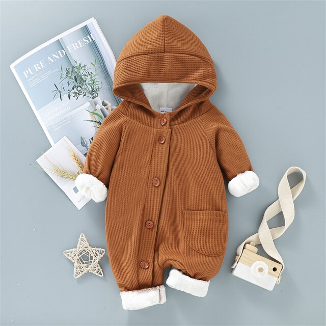 FrostNest™ – Warme Winter Combinatie met Capuchon – Comfortabele Baby Winteroutfit