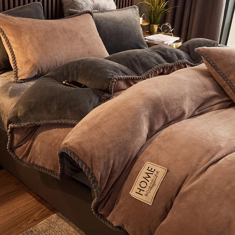 Pavaro Dekbedovertrekset - Fluweelzacht Fleece, Warm en Comfortabel 11