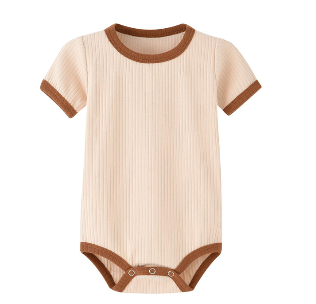ColorNest™ – Comfortabele Romper met Contrasterende Rand – Baby Essentials Outfitd