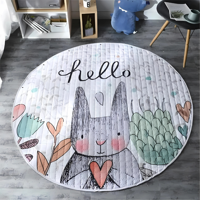 SnuggleNest™ – Zachte Speelmat met Antislip – Comfort voor Kleine Ontdekkers