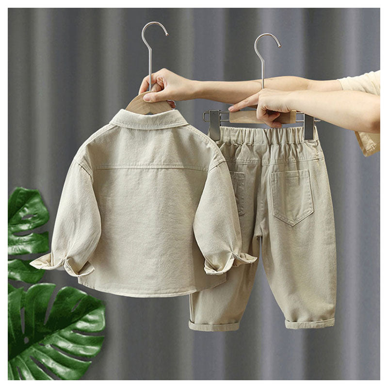 TrailTykes™ – Stoere Outfit voor Kleine Avonturiers – Unisex Katoenenset
