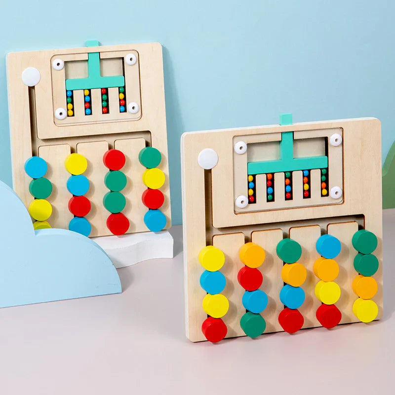 4Ever Wood™ - Montessori houten schuifpuzzel