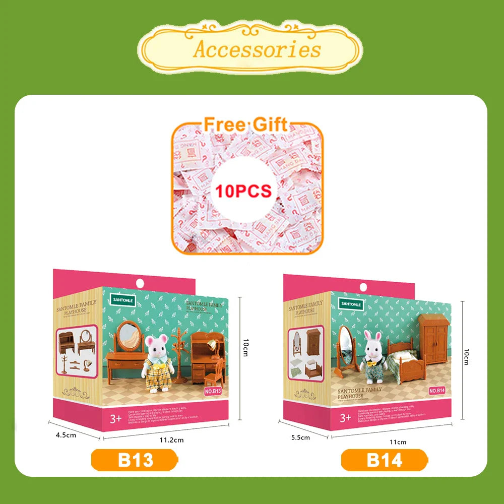MiniVillaSet™ – 1:12 Poppenhuis Keuken & Dinette – Complete Miniatuurinrichting
