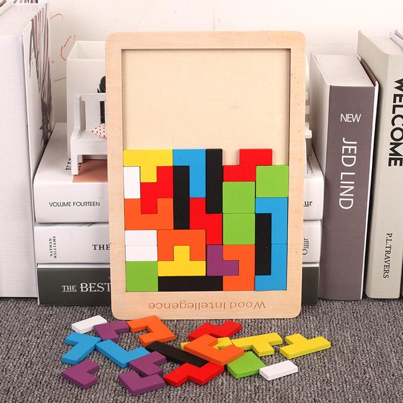 VormVinder™ – Houten Tangram Spel – Leren & Ontdekken met Plezier