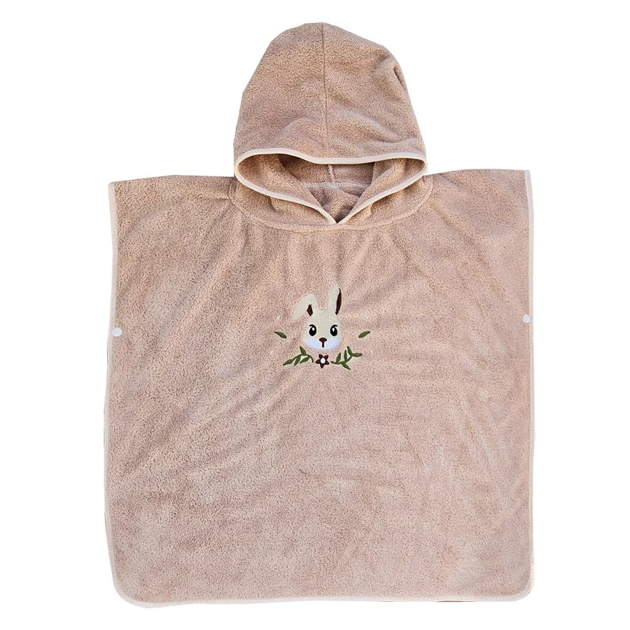 WarmSnuggle™ – Ultradikke Badponcho van Coral Fleece – Zachte Warmte voor Kleintjes