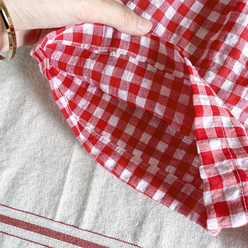 CheckMate™ – Zomerse Shorts met Gingham Ruit – Uniseks Kinderkleding