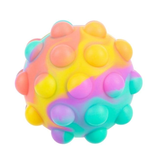 KleurKnik™ – Regenboog Stressbal met Bubbels – Sensorisch Speelplezier voor Kinderen