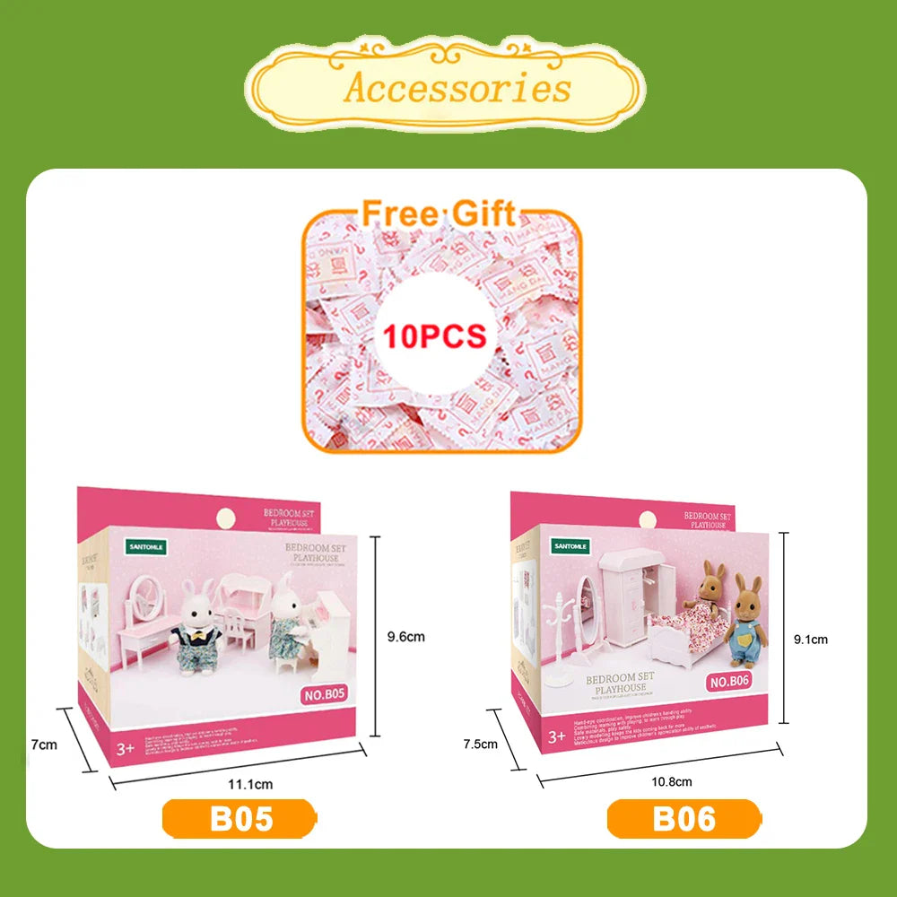 MiniVillaSet™ – 1:12 Poppenhuis Keuken & Dinette – Complete Miniatuurinrichting
