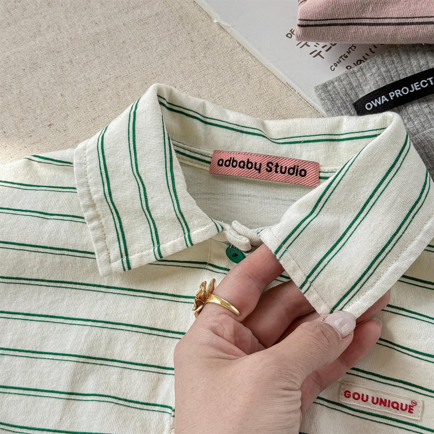 StripeTuck™ – Gestreepte Polo met Stretch – Unisex Kindershirt