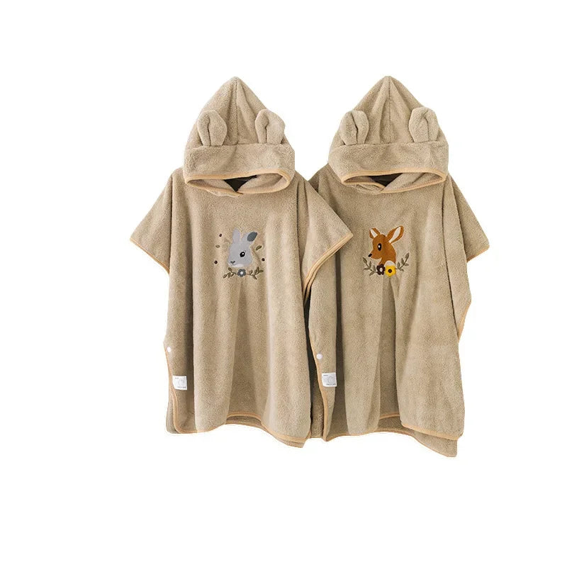 SnugPoncho™ – Zachte Babybadponcho van Katoen – Comfort & Warmte na het Bad
