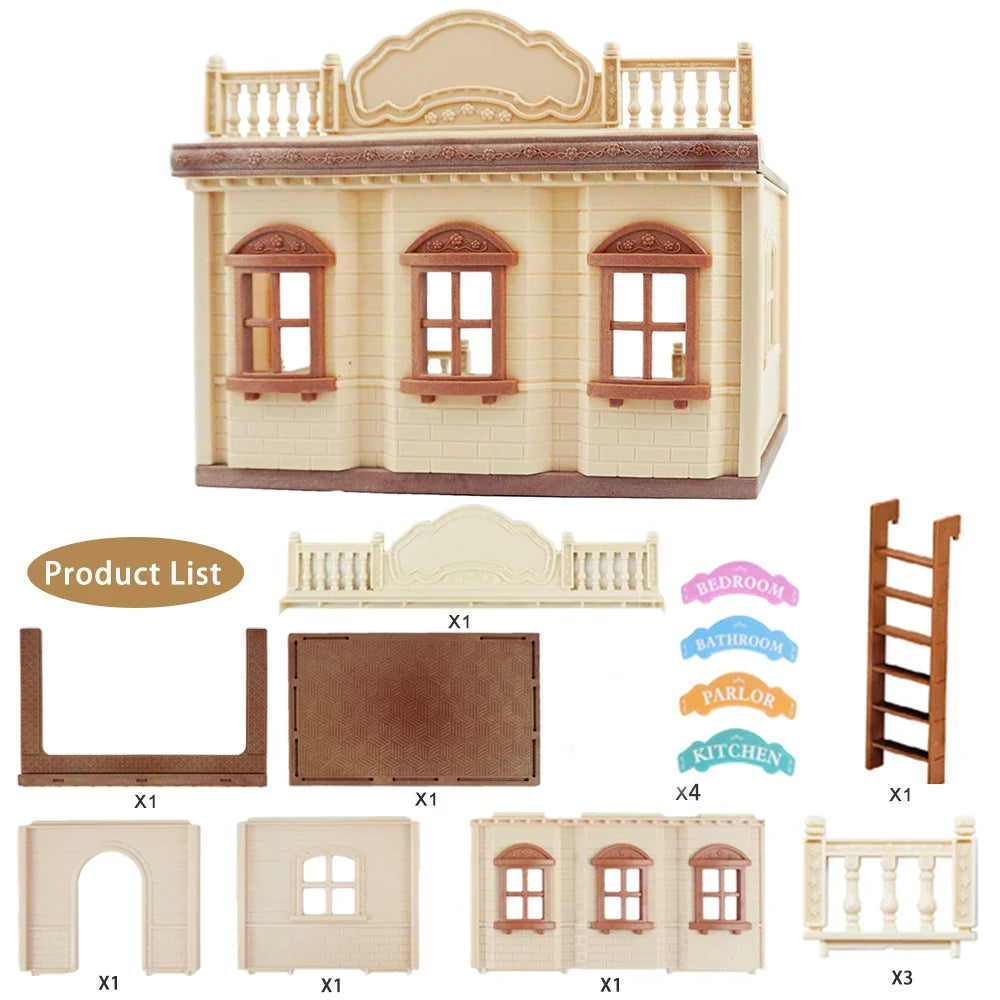 MiniVillaSet™ – 1:12 Poppenhuis Keuken & Dinette – Complete Miniatuurinrichting