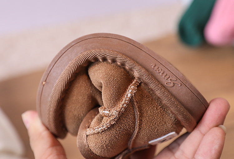 TinyTrail™ – Warme Enkellaarsjes met Rits – Comfortabele Baby Winterschoenen