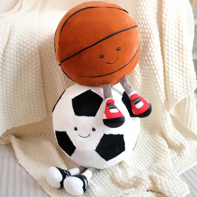 GoaliePals™ – Schattige Voetbal Knuffel met Schoenen – Zacht Pluche Speelgoed